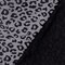 Gray-Black Leopard Velvet Flocked Stretch Jersey Knit Fabric By the Yard